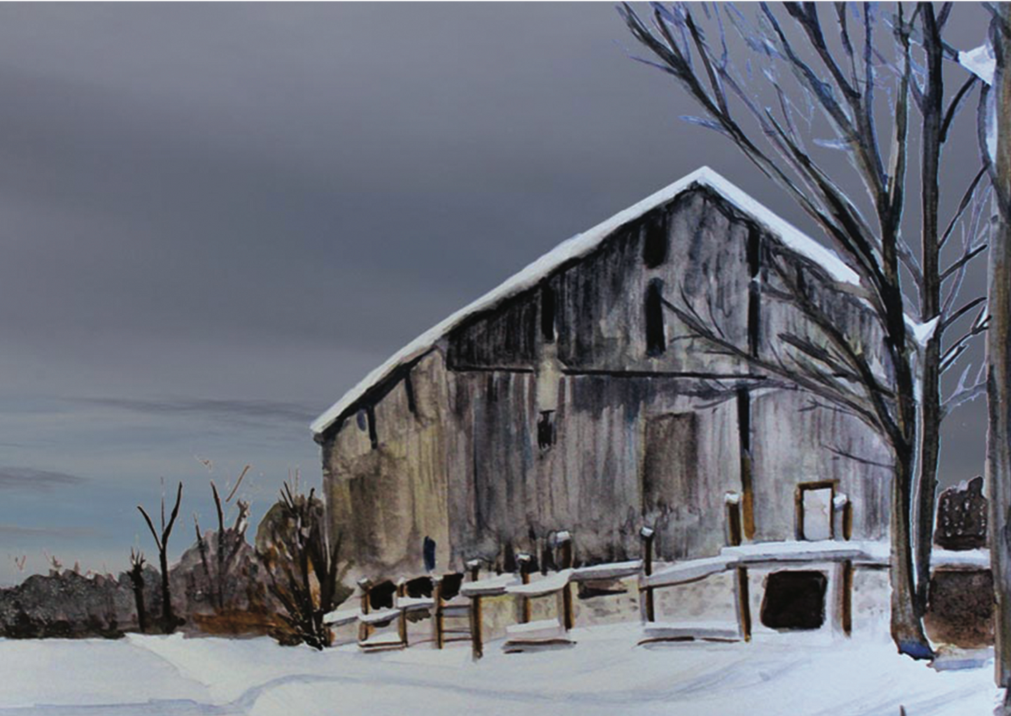 Greeting Card - Barn