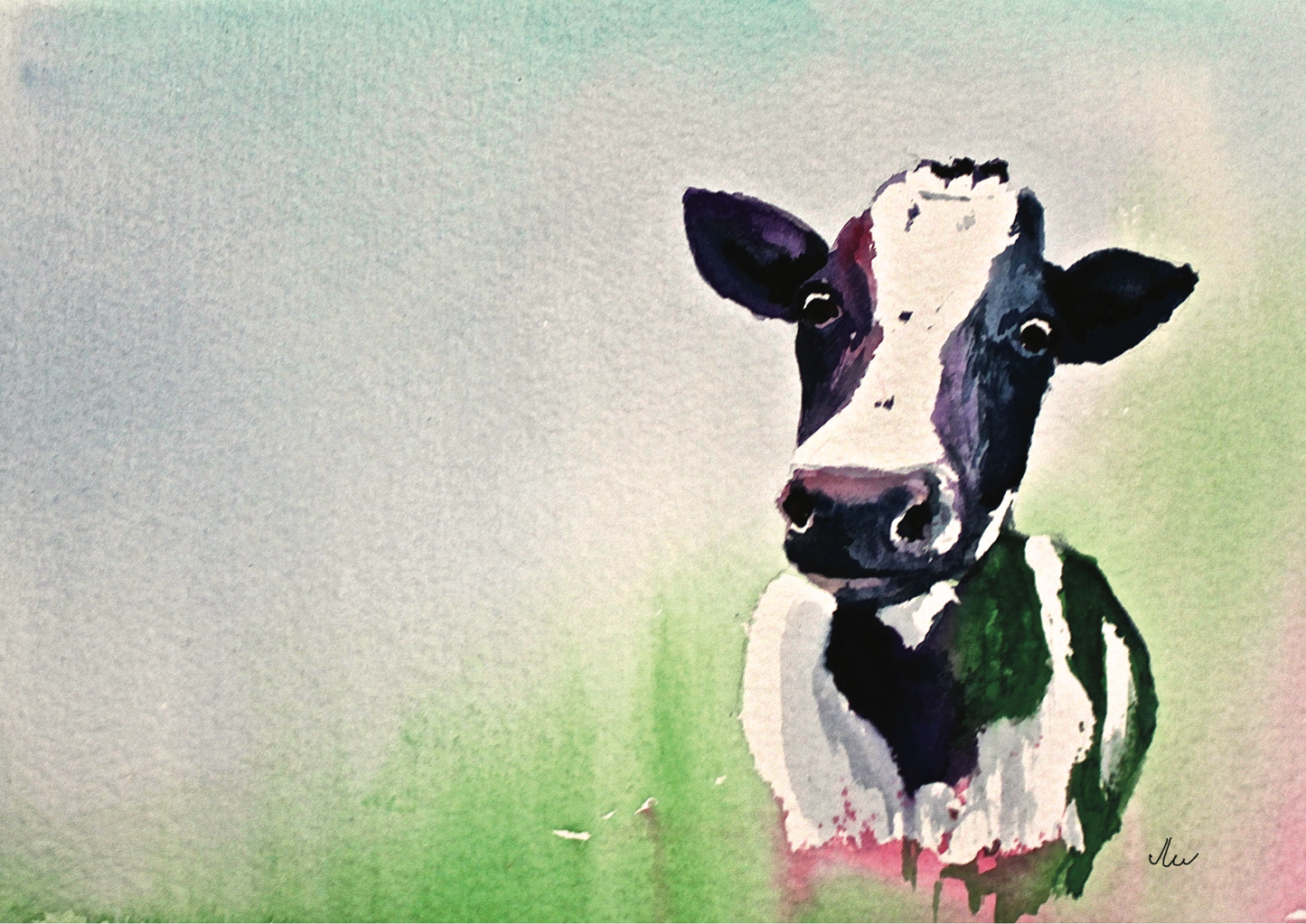 Greeting Card - Cow