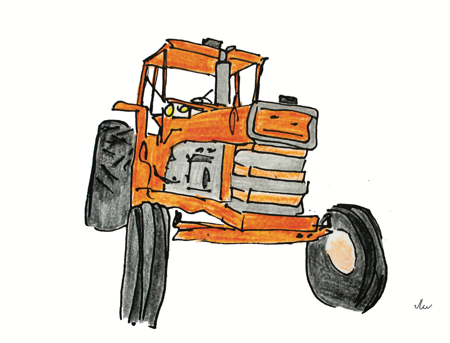 Greeting Card - Tractor