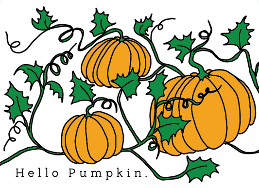 Greeting Card - Hello Pumpkin