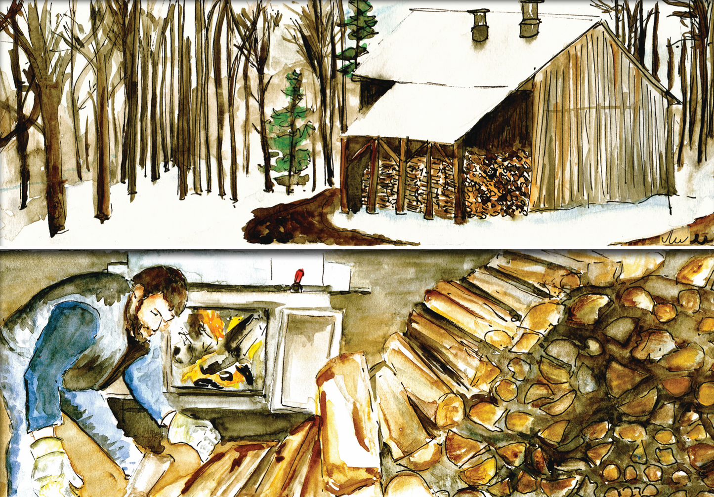 Greeting Card - Maple Sugar Shack